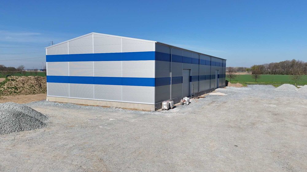 Hala Stalowa Magazynowa Ocieplana 20x50x8 Hala Produkcyjna, Izolowana