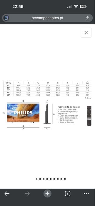 Smart tv philips como nova