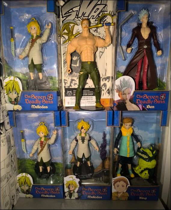 Нові аніме фігурки Семь Смертных Грехов аниме фигурки Мелиодас Бан фея