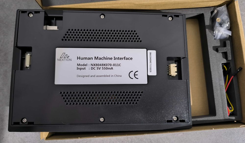 Display tátil capacitivo 7.0'' Nextion HMI c/ Moldura (NX8048K070_011C)