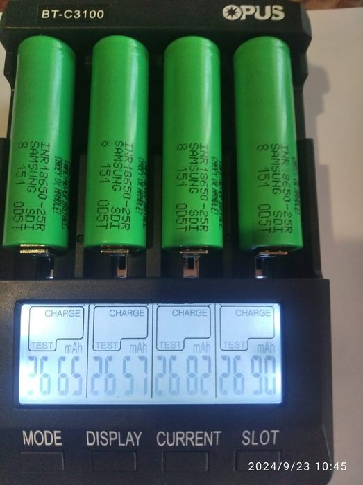 Высокотоковый аккумулятор 18650 Samsung 25R 2500mAh 20A Новые 2024год.