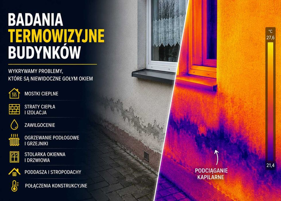 Badanie termowizyjne budynków | Termowizja | Termowizja domu | Opole