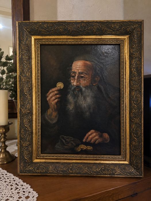 Картина маслом еврей