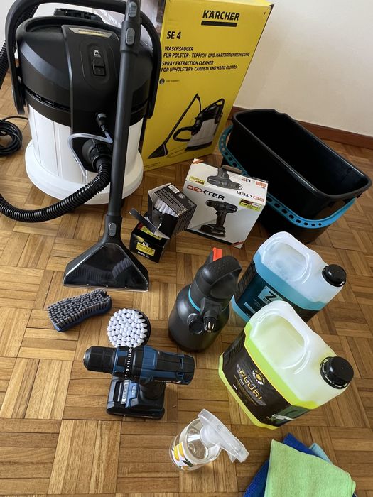 Vendo kit completo para limpeza e higienização de estofados