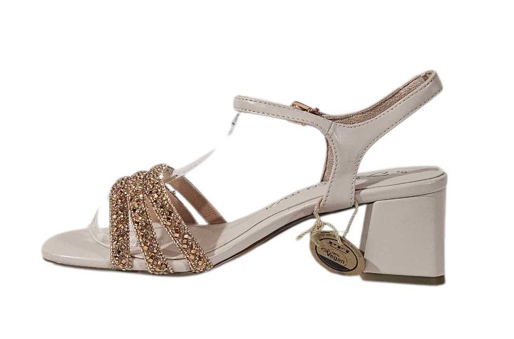 Damskie sandały marki Marco Tozzi. Rozmiar 37, kolor powder 28385