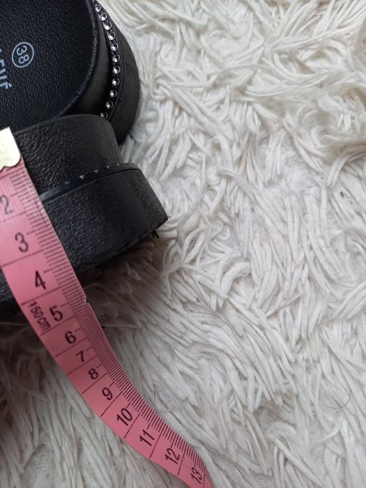 Klapki damskie czarne cleve rozmiar 37