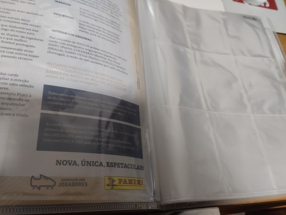 Arquivador para cartas da coleção Ídolos 2025/26