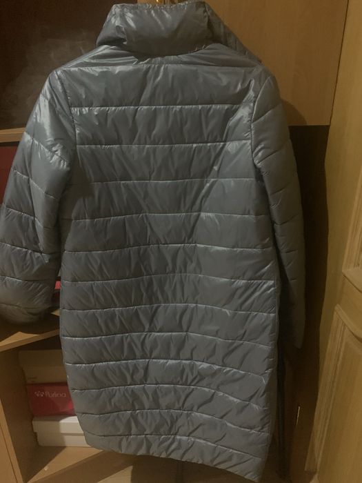 Дутое стеганное пальто