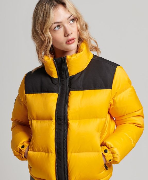 SuperDry 38 M żółta puchowa nowa z metkami