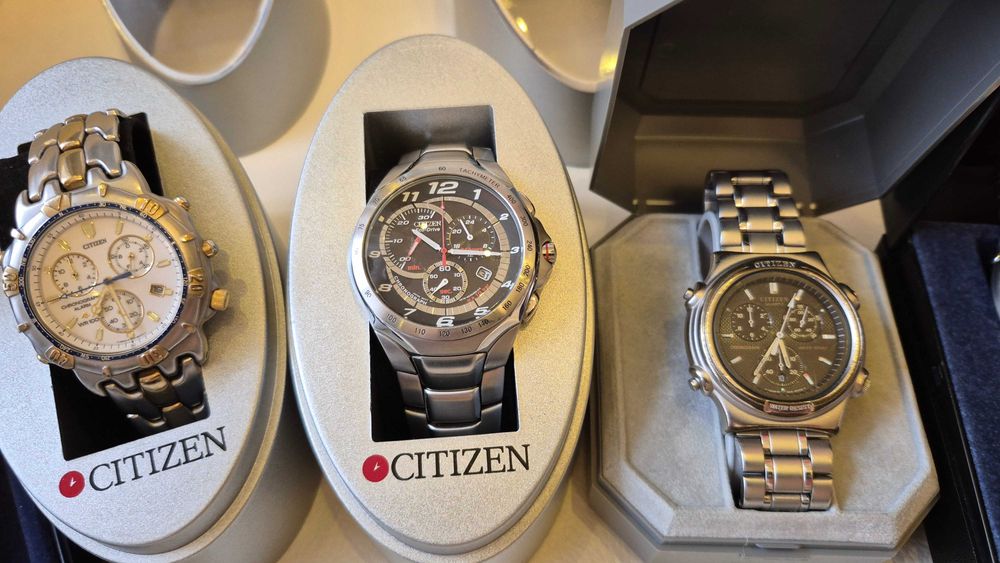 Zestaw 6 sztuk zegarków CITIZEN  + opakowania