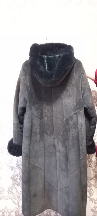 Продам серую искусственную дублёнку