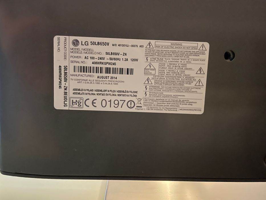 Televisão LG 50LB650V - 50 polegadas