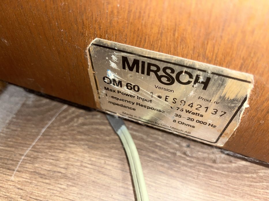 Акустика Mirsch OM 60: 8 186 грн. - Акустичні системи Боярка на Olx
