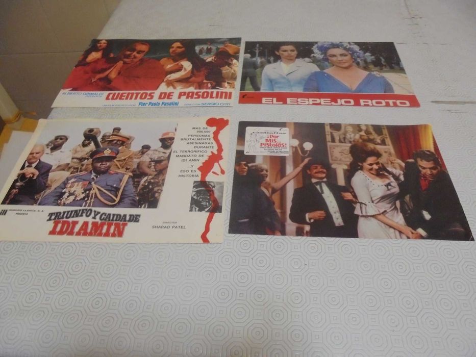Cartazes de cinema em cartolina (23,5X33,5 cm) dos anos 70 e 80