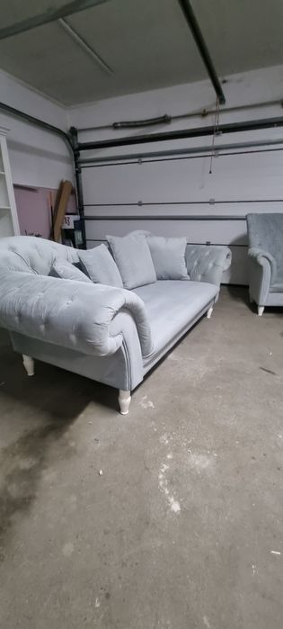 Sofa  oraz fotel Chesterfield
