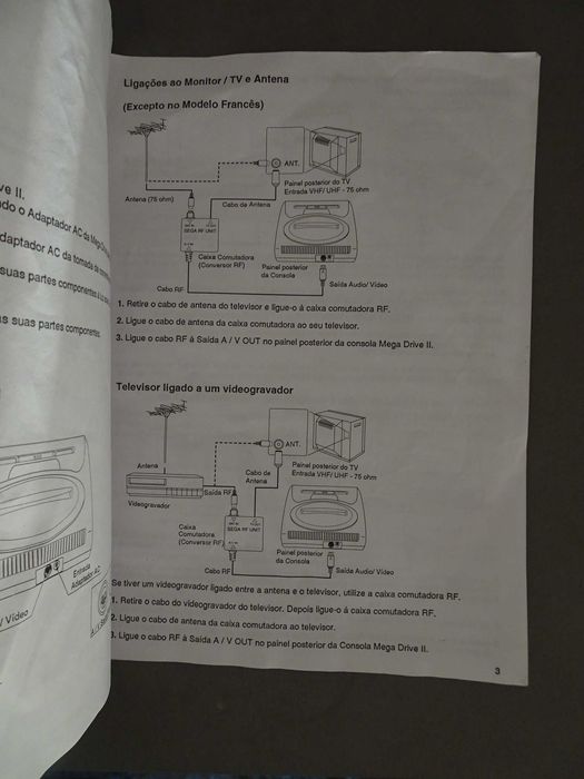 Manual de instruções Sega Mega Drive II