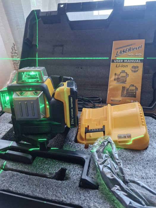 Nivel laser completo linhas verdes