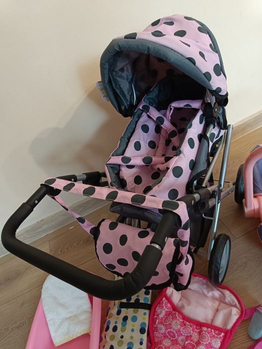 Lalka Baby Born z akcesoriami, wózek, wanienka,  nosidło, nocnik