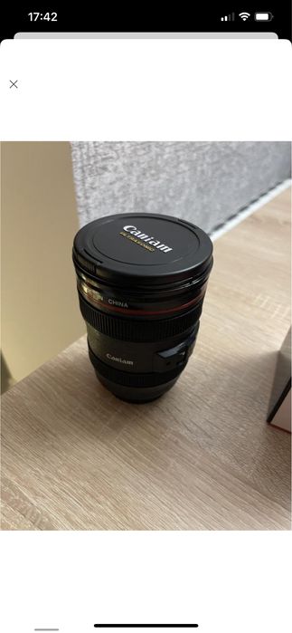 Термо чашка у вигляді обʼєктиву 480 мл