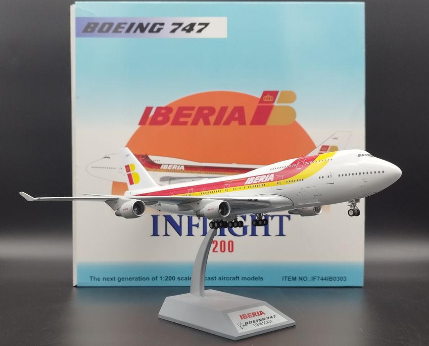 1:200  InFlight200 Model samolotu Boeing 747-400 IBERIA model die-cast