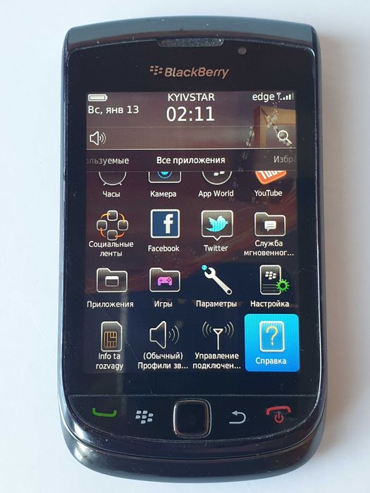 смартфон  BlackBerry Torch 9800 слайдер