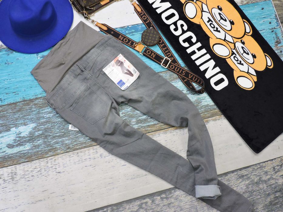 Esmara Szare Nowe ciążowe rurki jeans 34