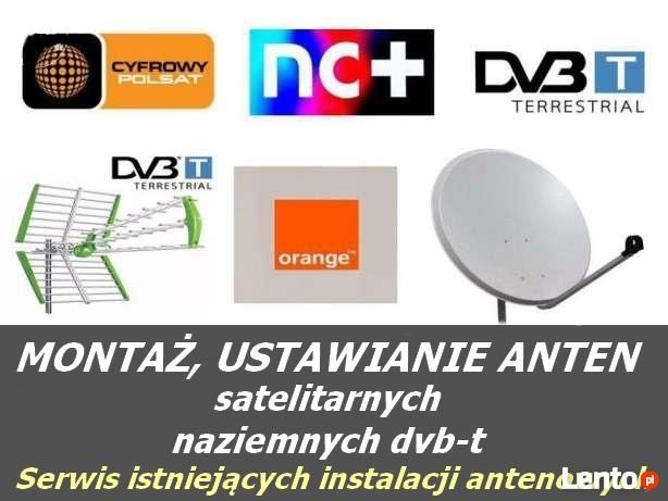 Antena Satelitarna naziemna DVB-T sprzedaż montaż serwis ustawienie