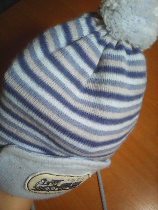 Шапочка шапка осень-весна на мальчика  1-3 года