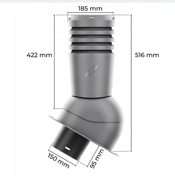 Kominek wentylacyjny Fi 150 Ral 7016