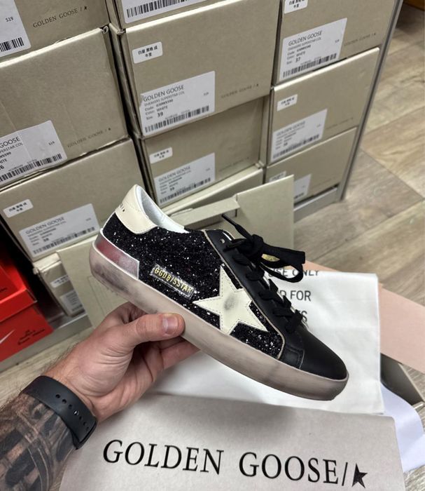 оригінал Golden Goose GB нові кросівки жіночі чорні кеди