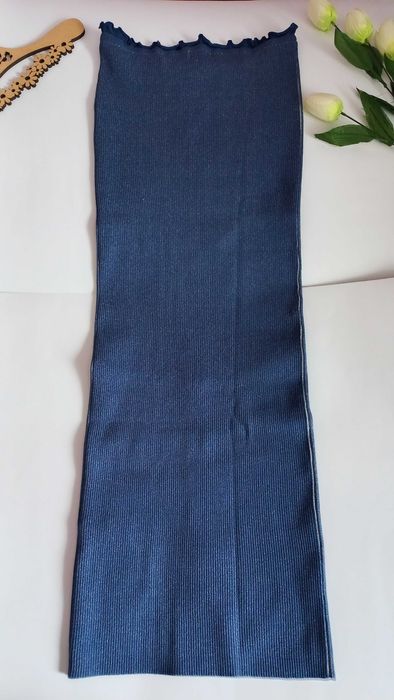 Довга спідниця вагітним  олівець футляр синя 46 48 розмір