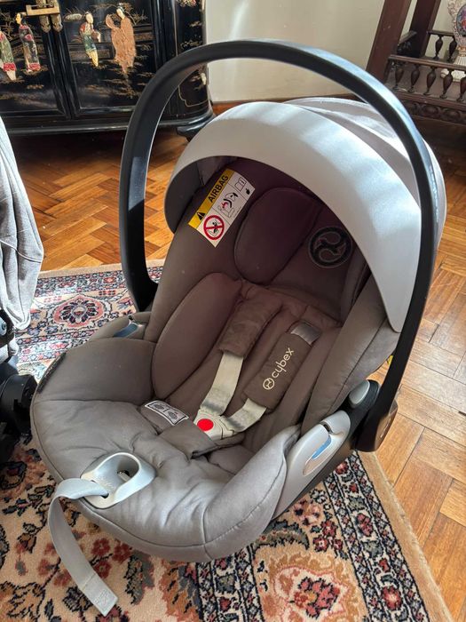 Conjunto Cybex Balios S + alcofa + Cloud T + base ISOFIX Z