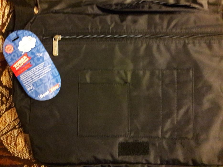 Torba na ramie np. na laptopa 15,6" z klapką ,