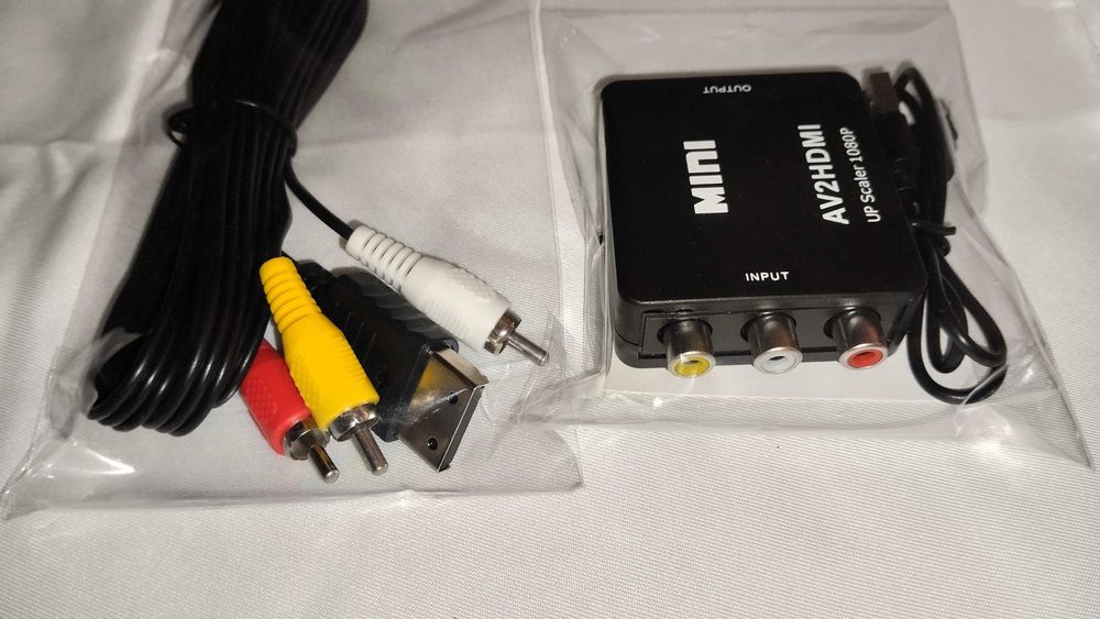 Kit para Dreamcast: Cabo AV + Conversor HDMI 1080p - Novo e Lacrado