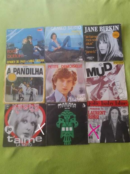 Singles de Vinil - Música Portuguesa e Estrangeira - 2,5€ cada