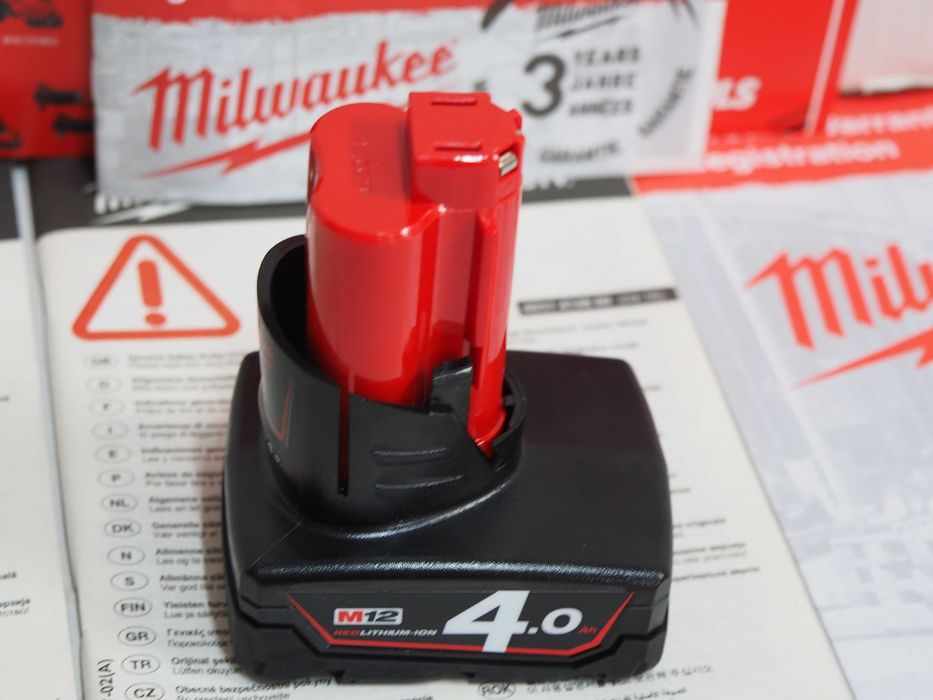 Akumulator MILWAUKEE M12 B4 bateria 12v 4Ah wkrętarka klucz pila młot