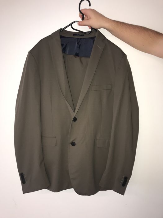 Nowy męski garnitur marynarka i spodnie zestaw return 56 rozmiar