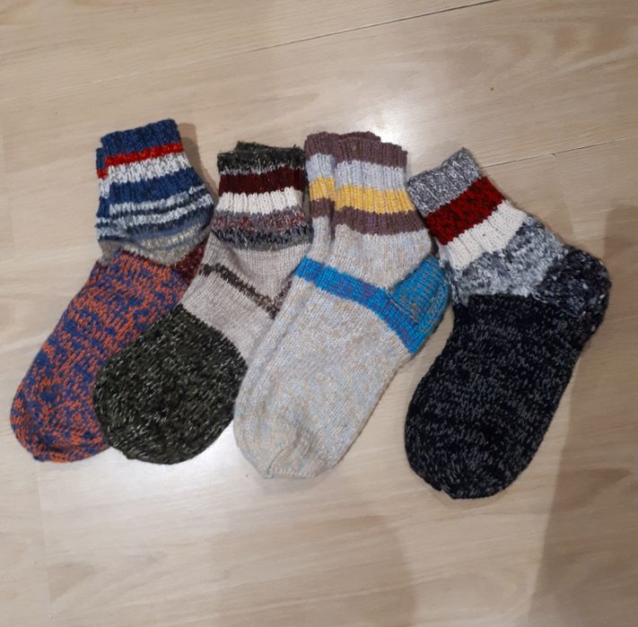 Вязанные носки,шерсть.