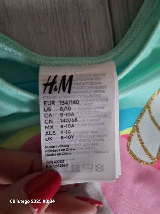 Sukienka motylek wróżka przebranie bal H&M 134/140