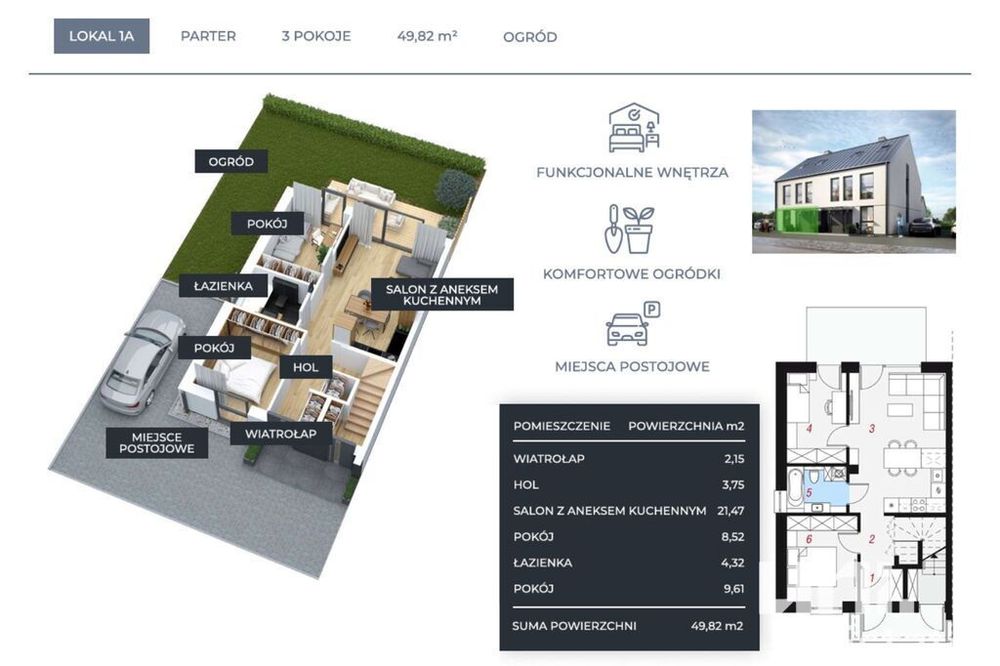3 Pokoje | Apartamenty | Mokrzyska