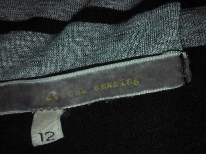 Dresowa bluzka damska bliźniak w paski Wiskoza r. 38 M/L