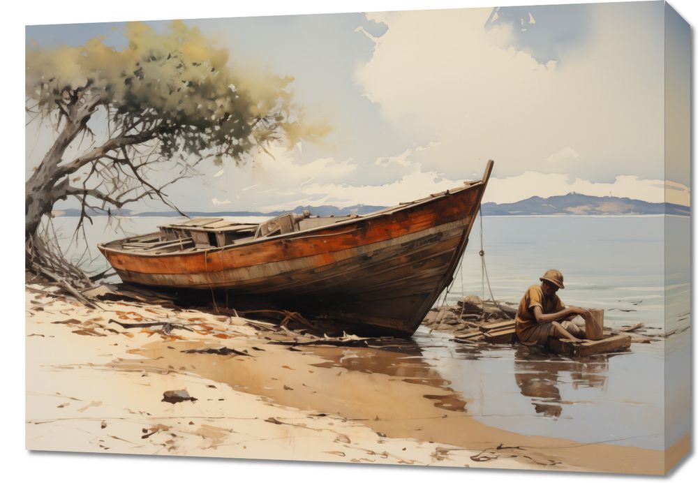 Obraz 70x50cm Spokój Przybrzeża