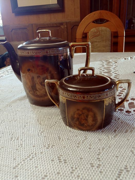 Dzbanek i cukiernica -ceramika.