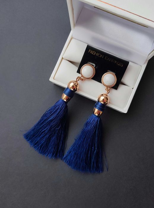 Сережки з китицями, сережки з бахромою, Америка вінтаж