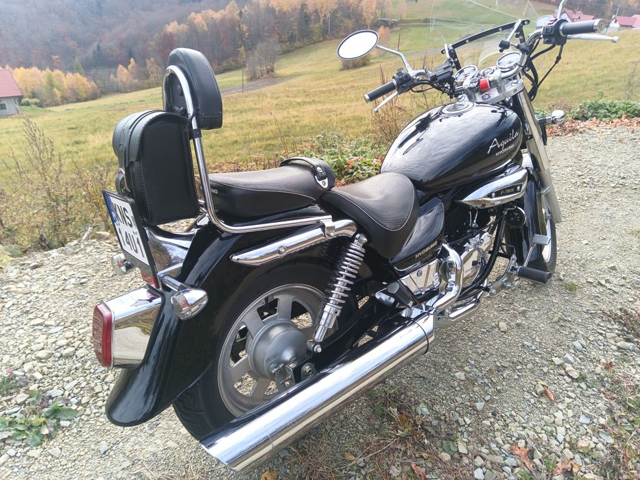 Hyosung Aqila gv 125 Black Clasic + Kask I Pokrowiec Gratis..