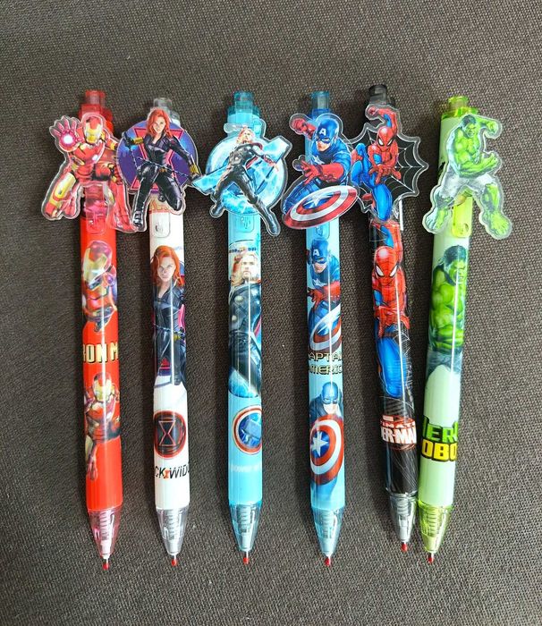 Conjunto de canetas Marvel Avengers (6 peças)