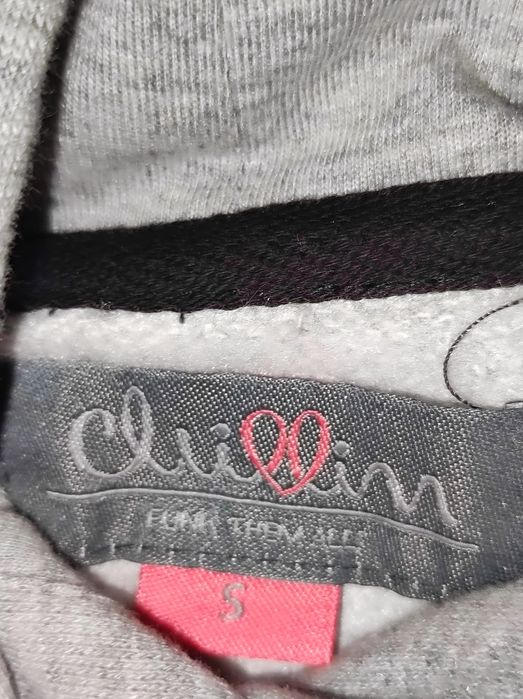 Szara bluza z kapturem s