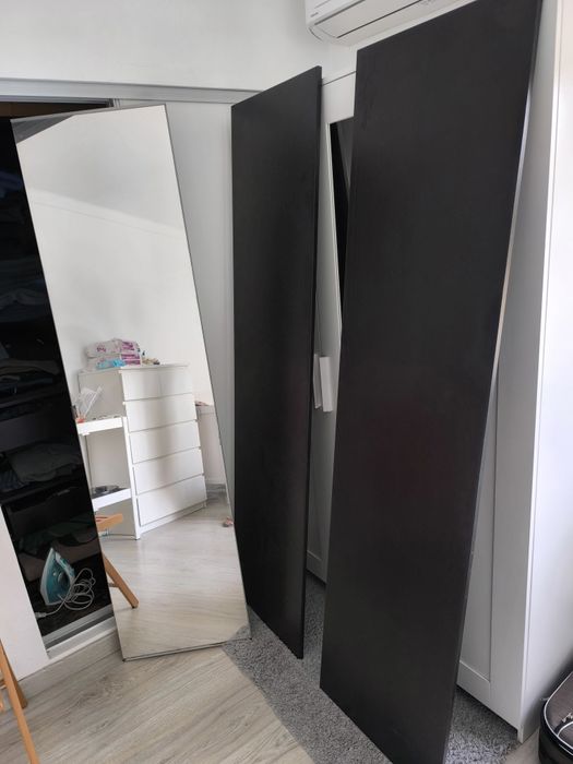 3 Portas roupeiro corpreto/cinza escuro IKEA Pax 165x50cm