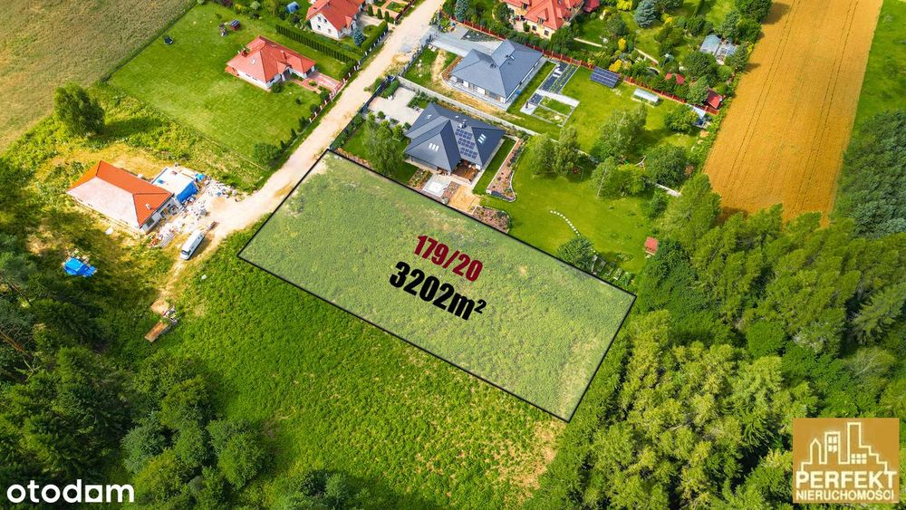 Dywity , piękna działka pod zabudowę wolnostojącą