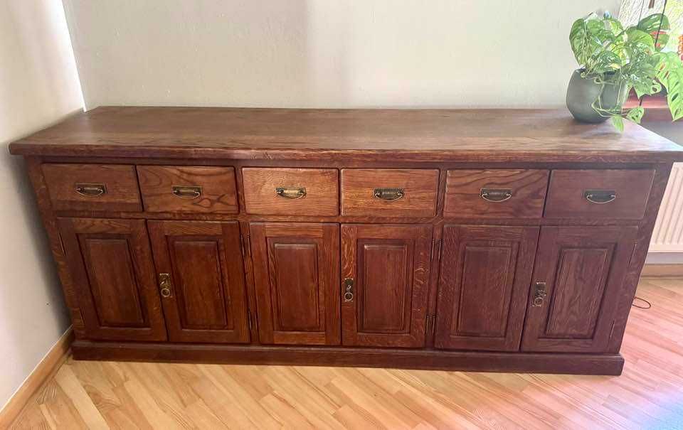 Komoda dębowa, duża